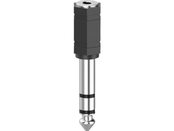 Hama 00205194, 3.5mm, 6.3mm, Svart, Sølv