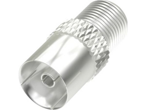 Hama 00205224, F, Koaksial, Hunstik, Hunstik, Sølv, metallia