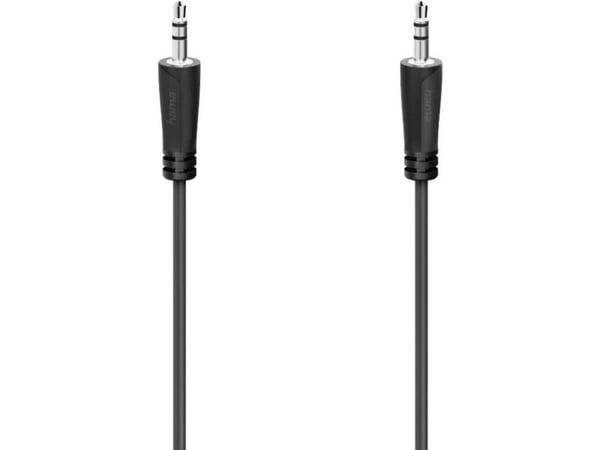 Hama - Lydkabel - mini-phone stereo 3.5 mm hann til mini-phone stereo 3.5 mm hann - 1.5 m - svart