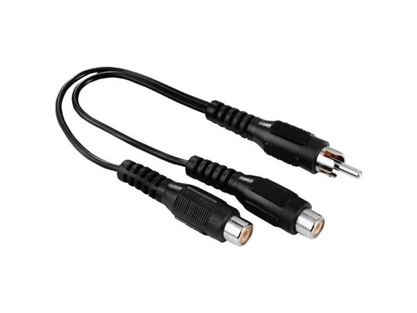 Hama 00205183, RCA, Hankjønn, 2 x RCA, Hunkjønn, Svart