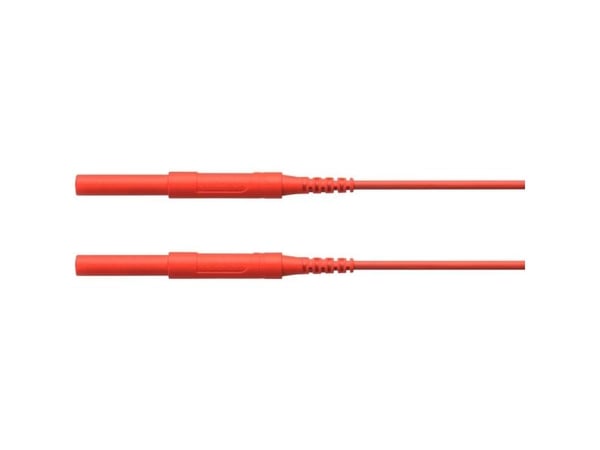 Schützinger HSPL 8568 / AWG16 / 150 / RT Sikkerhedsprøveledning [Stik 4 mm - Stik 4 mm] 150.00 cm Rød 5 stk