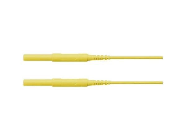 Schützinger HSPL 8568 / AWG16 / 150 / GE Turvatestausjohto [liitin 4 mm - liitin 4 mm] 150.00 cm Keltainen 5 kpl