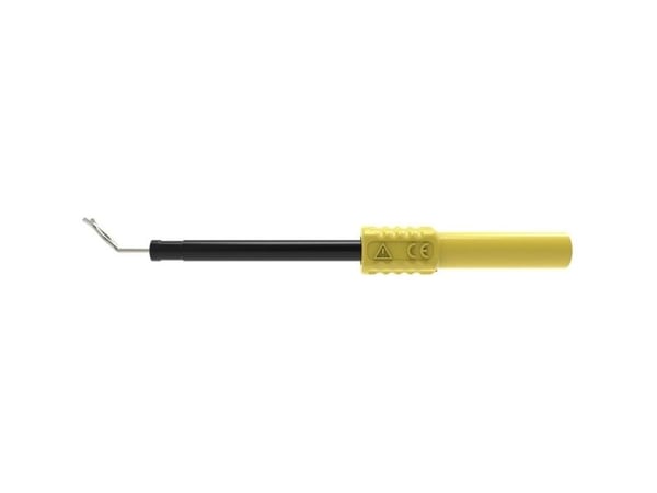 Schützinger tellerprøveklemme stikk 4 mm gul 1 stk. (ZPK 8066 Ni / GE)
