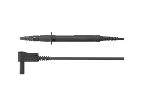 Schützinger SPL 7315 Ni / 1 / 100 / SW Turvatestausjohto [liitin 4 mm - testikärki] 100,00 cm Musta 10 kpl