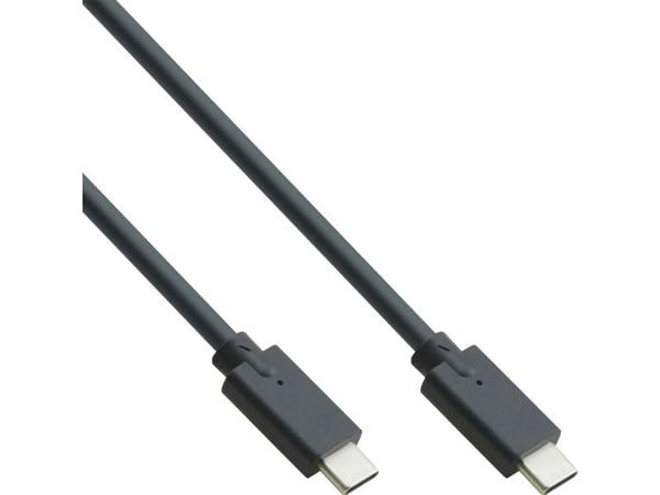 InLine 35701A, 1 m, USB C, USB C, USB 3.2 Gen 2 (3.1 Gen 2), Svart
