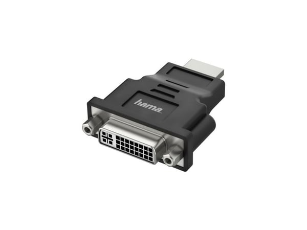 Hama - Video adapter - dobbeltlenke - HDMI plugg til DVI-I hunn - svart - 4K-støtte