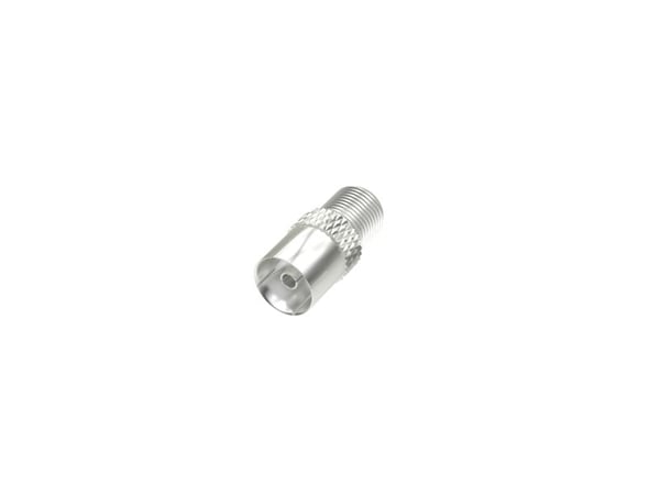 Hama 00205224, F, Koaksial, Hunstik, Hunstik, Sølv, metallia