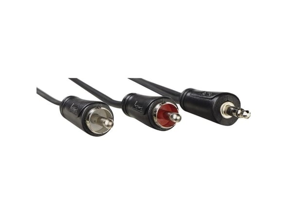 Hama - Lydkabel - mini-phone stereo 3.5 mm hann til RCA hann - 1.5 m - svart