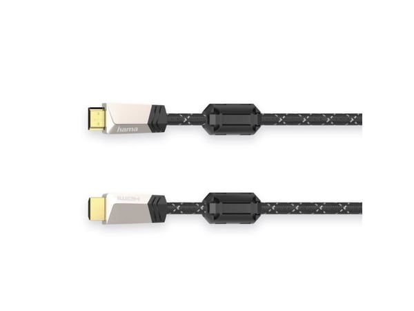 Hama - Premium High Speed - HDMI-kabel med Ethernet - HDMI plugg til HDMI plugg - 1.5 m - skjermet - bronsekaffe - 4K-støtte
