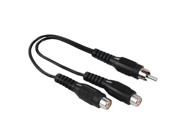 Hama 00205183, RCA, Hankjønn, 2 x RCA, Hunkjønn, Svart