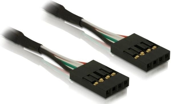 Delock USB Pinheader - USB-kabel - 4-pins USB 2.0-header (hunn) til 4-pins USB 2.0-header (hunn) - 40 cm
