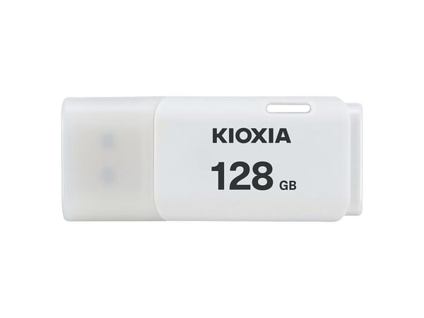 Kioxia TransMemory U202, 128 GB, USB A-tyyppi, 2.0, Suojus, 8 g, Valkoinen