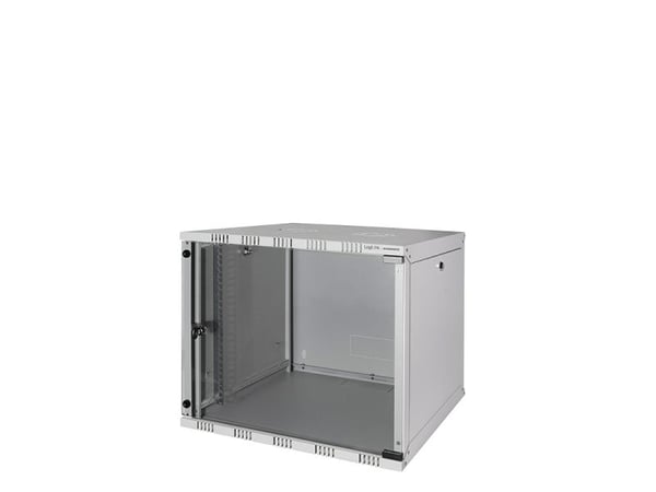 LogiLink W09A54G, Veggmonterbar hylle, 9U, 50 kg, 17 kg, Grå