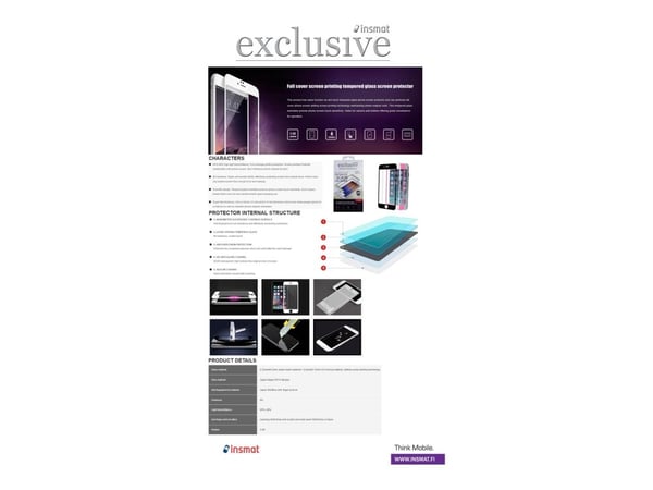 Insmat - Skjermbeskyttelse for mobiltelefon - full skjerm - glass - rammefarge svart - for Sony XPERIA 10 III