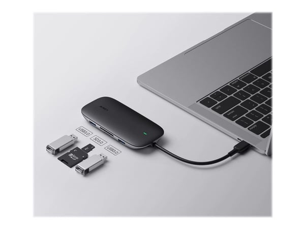 Aukey Unity Link PD III - Telakointiasema - USB-C - HDMI - GigE
