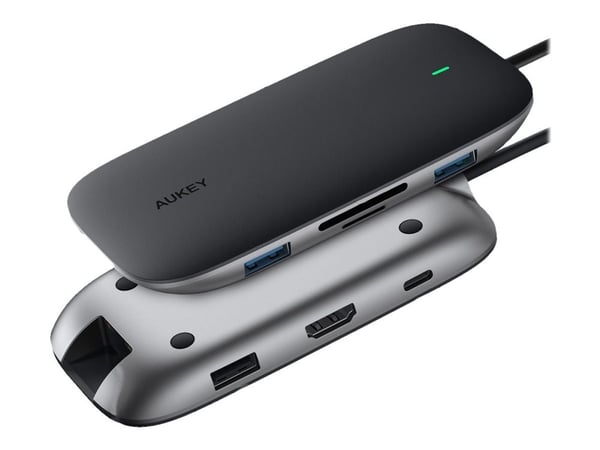 Aukey Unity Link PD III - Telakointiasema - USB-C - HDMI - GigE