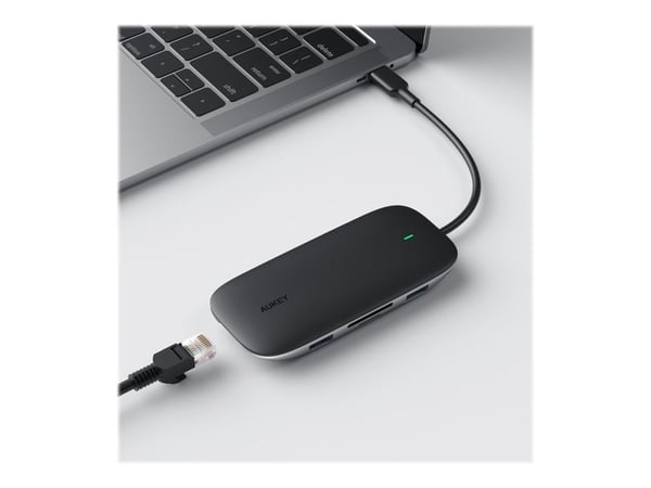 Aukey Unity Link PD III - Telakointiasema - USB-C - HDMI - GigE