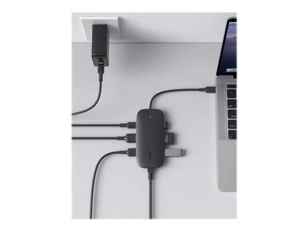 Aukey Unity Link PD III - Telakointiasema - USB-C - HDMI - GigE