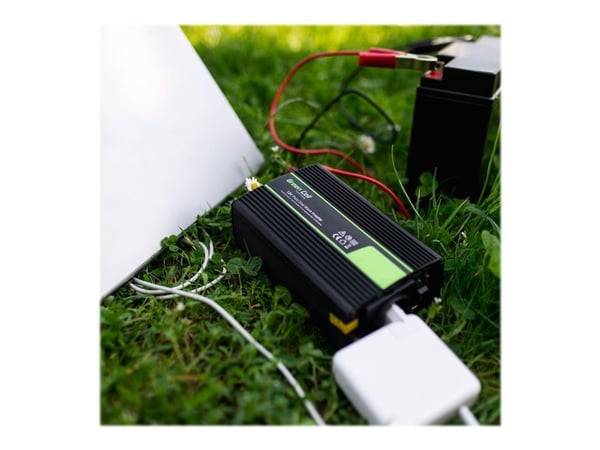 Green Cell - DC til AC-omformer - DC 24 V - 1000 Watt - utgangskontakter: 1 - svart