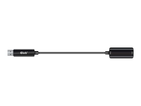 CLUB3D USB 3.2 Gen2 Type A Extension Cable 10Gbps M/F 5m/16.40ft, 5 m, USB A, USB A, USB 3.2 Gen 2 (3.1 Gen 2), 10 Mbit/s, Musta