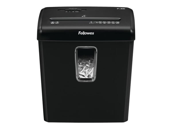 Fellowes Powershred P-30C - Dokumentförstörare - dubbelskärning - 4 x 34 mm - P-4