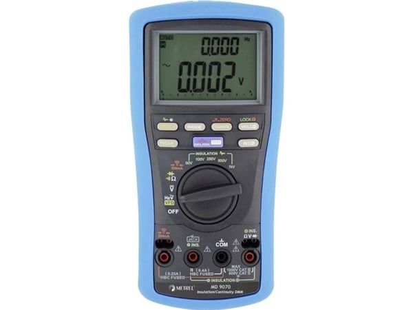 Metrel MD 9070 isolasjonsmåler, 50 V/100 V/250 V/500 V/1000 V, 25.0 GO