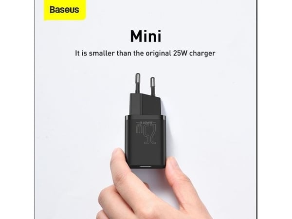 Baseus TZCCSUP-L01, Sisätila, AC, USB, 1 m, Musta