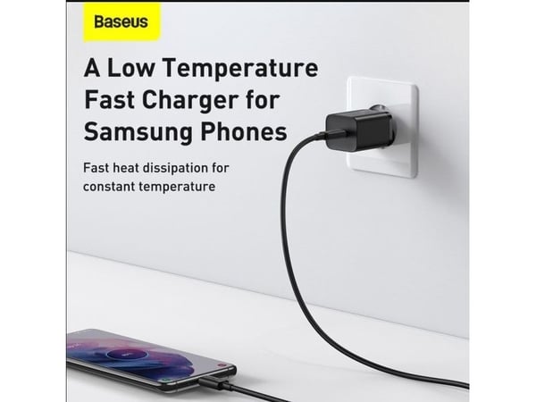 Baseus TZCCSUP-L01, Sisätila, AC, USB, 1 m, Musta