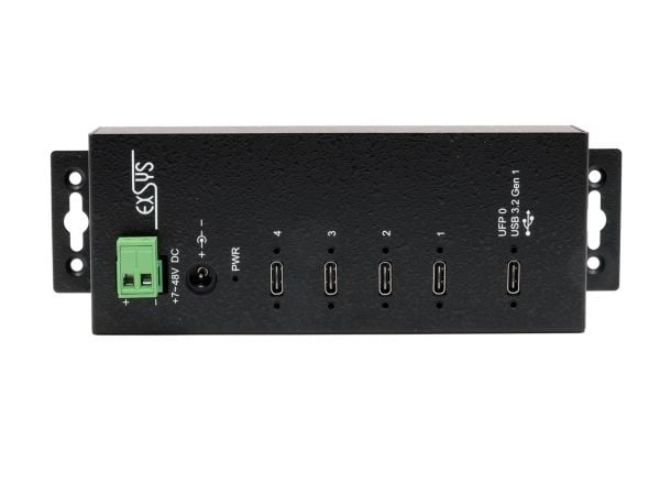 EXSYS EX-1144HMVS, USB 3.2 Gen 1 (3.1 Gen 1) Type-C, USB 3.2 Gen 1 (3.1 Gen 1) Type-C, Lajittelu, metallia