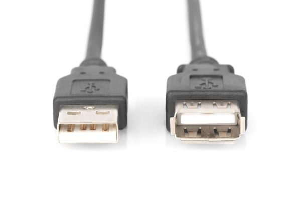 ASSMANN - USB-forlengelseskabel - USB (hann) til USB (hunn) - USB 2.0 - 1.8 m - svart