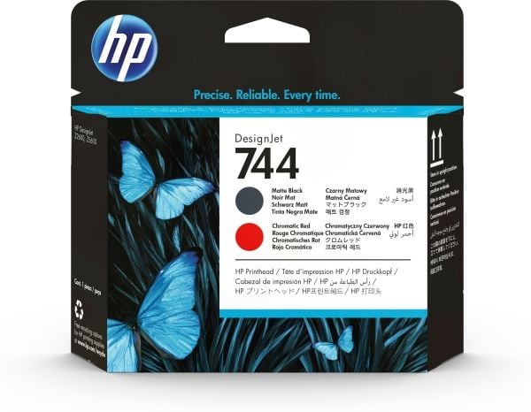 HP 744 - Svart, kromatisk rød - skriverhode - for DesignJet Z2600 PostScript, Z5600 PostScript
