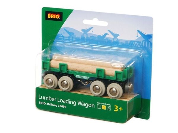 BRIO Tømmervogn m/tømmer