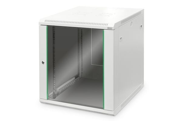DIGITUS Professional Dynamic Basic Series DN-19 12U-6/6-EC - Skap - veggmonterbar - grå, RAL 7035 - 12U - 19"