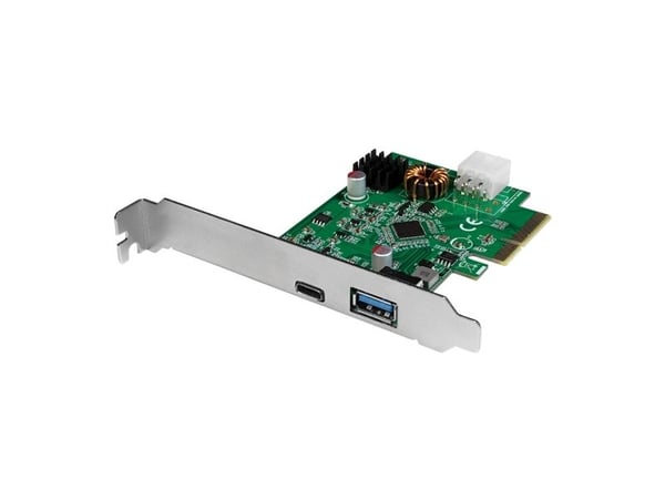 PCI EXPRESS-KORT USB 3.2 GEN2X1 1X USB-C PD 3.0 & 1X USB 3.0