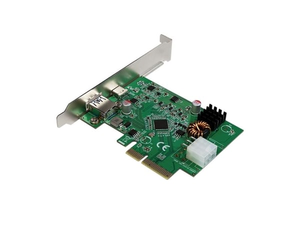 PCI EXPRESS-KORT USB 3.2 GEN2X1 1X USB-C PD 3.0 & 1X USB 3.0