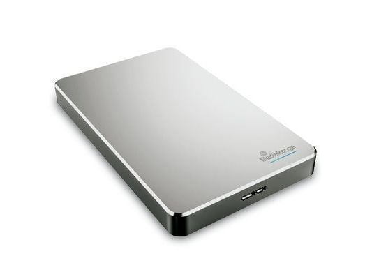 MediaRange HDD Ulkoinen 2TB USB 3.0 -kiintolevy, 2TB, hopea