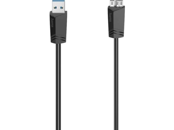 Hama 00200627, 1,5 m, Micro-USB A, USB A, 5 Gbit/s, Svart