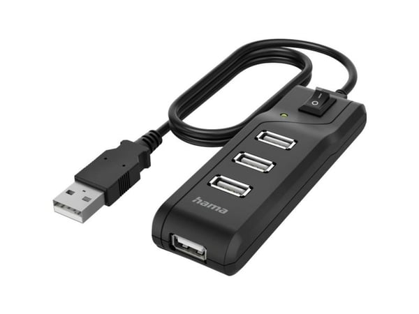 Hama - Hub - 4 x USB 2.0 - stasjonær