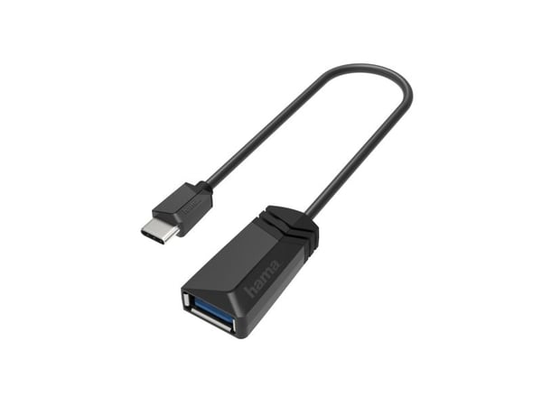 Hama - USB-adapter - USB-C (hann) til USB-type A (hunn) - USB 3.1 Gen1 OTG - svart