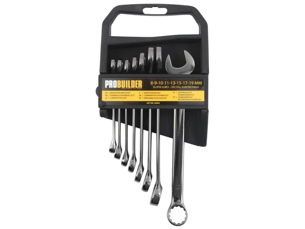 Probuilder PROBUILDER - ringgaffelnyckelsats 8 delar