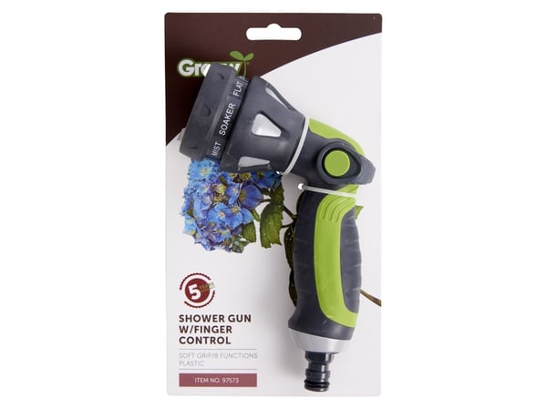 GROUW - SHOWER GUN W/ FINGER CONTROL
