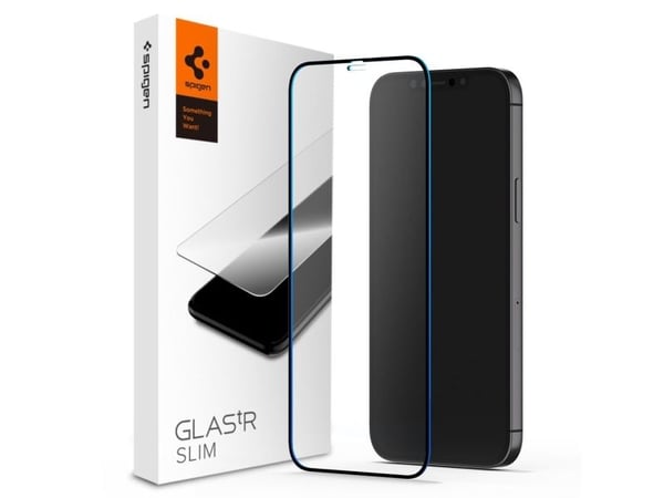 Spigen AGL03383, Apple, iPhone 13 Pro Max, Naarmuuntumisenkestävä, Musta, Läpinäkyvä, 1 kpl