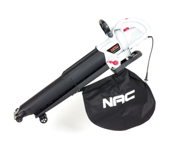 NAC VBE300A-AS-WS-CH Elektrisk løvblæser 3000 W 270 km/h Sort, Hvid