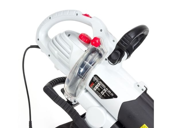 NAC VBE300A-AS-WS-CH Elektrisk løvblæser 3000 W 270 km/h Sort, Hvid