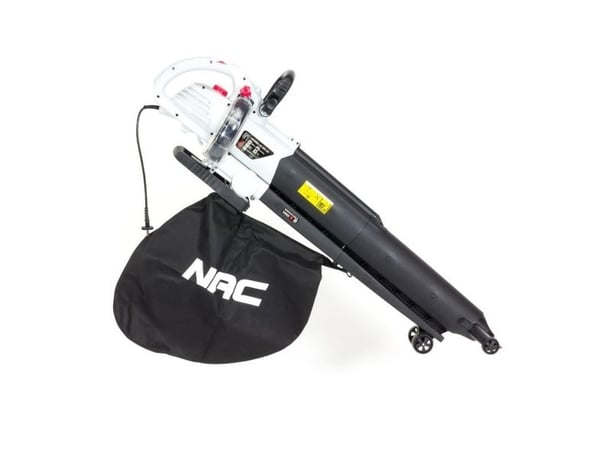 NAC VBE300A-AS-WS-CH Elektrisk løvblæser 3000 W 270 km/h Sort, Hvid