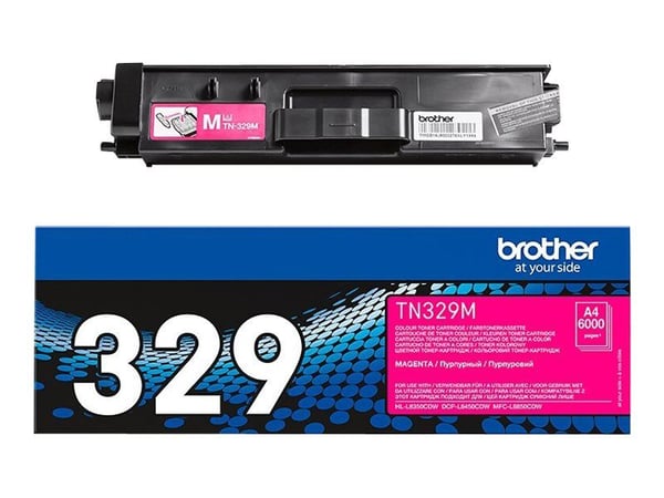 Brother TN-329M, 6000 sivua, Magenta, 1 kpl