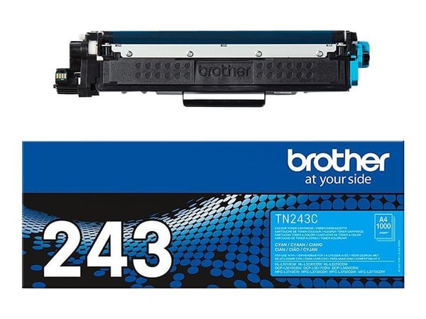 Brother TN-243C, 1000 sivua, Syaani, 1 kpl