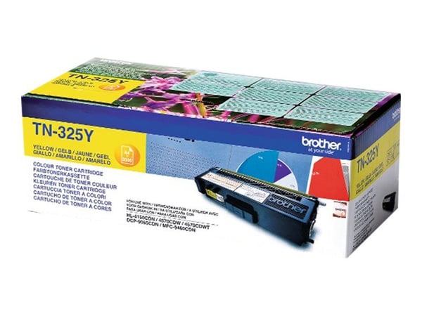 Brother TN325Y - Gul - original - tonerpatron - for Brother DCP-9055CDN, DCP-9270CDN, HL-4140CN, MFC-9465CDN
