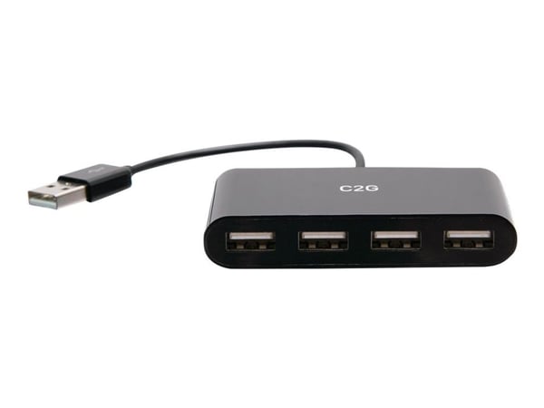 C2G 4-porttinen USB-A-keskitin - Keskitin - 4 x USB 2.0 - pöytätietokoneet