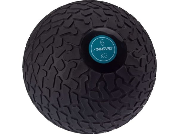 Svorinis kamuolys AVENTO 42DJ 6kg D23cm Juodas/mėlynas mėtymui